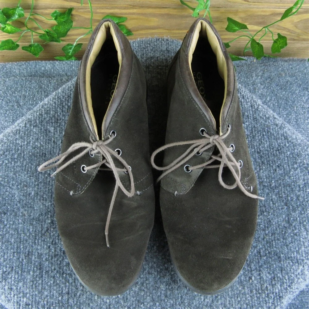 Geox‎  Men Chukka Boots Size 42 Medium Brown Leather Lace Up